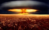 Nuclear Explosion Over a Metropolis: A Catastrophic Display of Energy at the Horizon