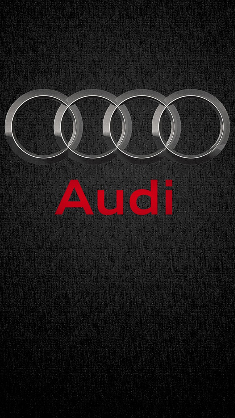 Логотип audi на черном фоне (audi, машина, машины, логотип)