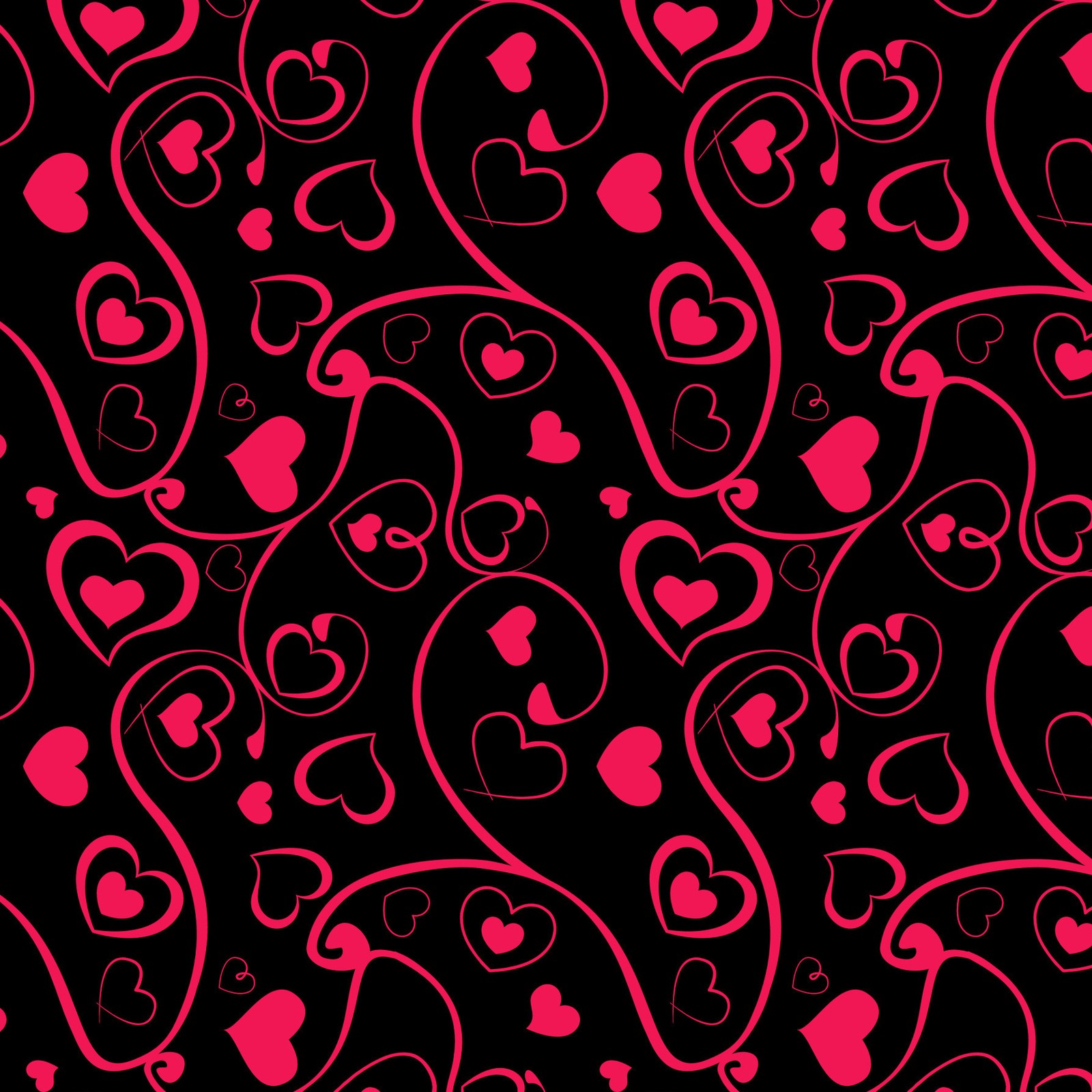 abstract, heart, pattern, swirl Download Wallpaper