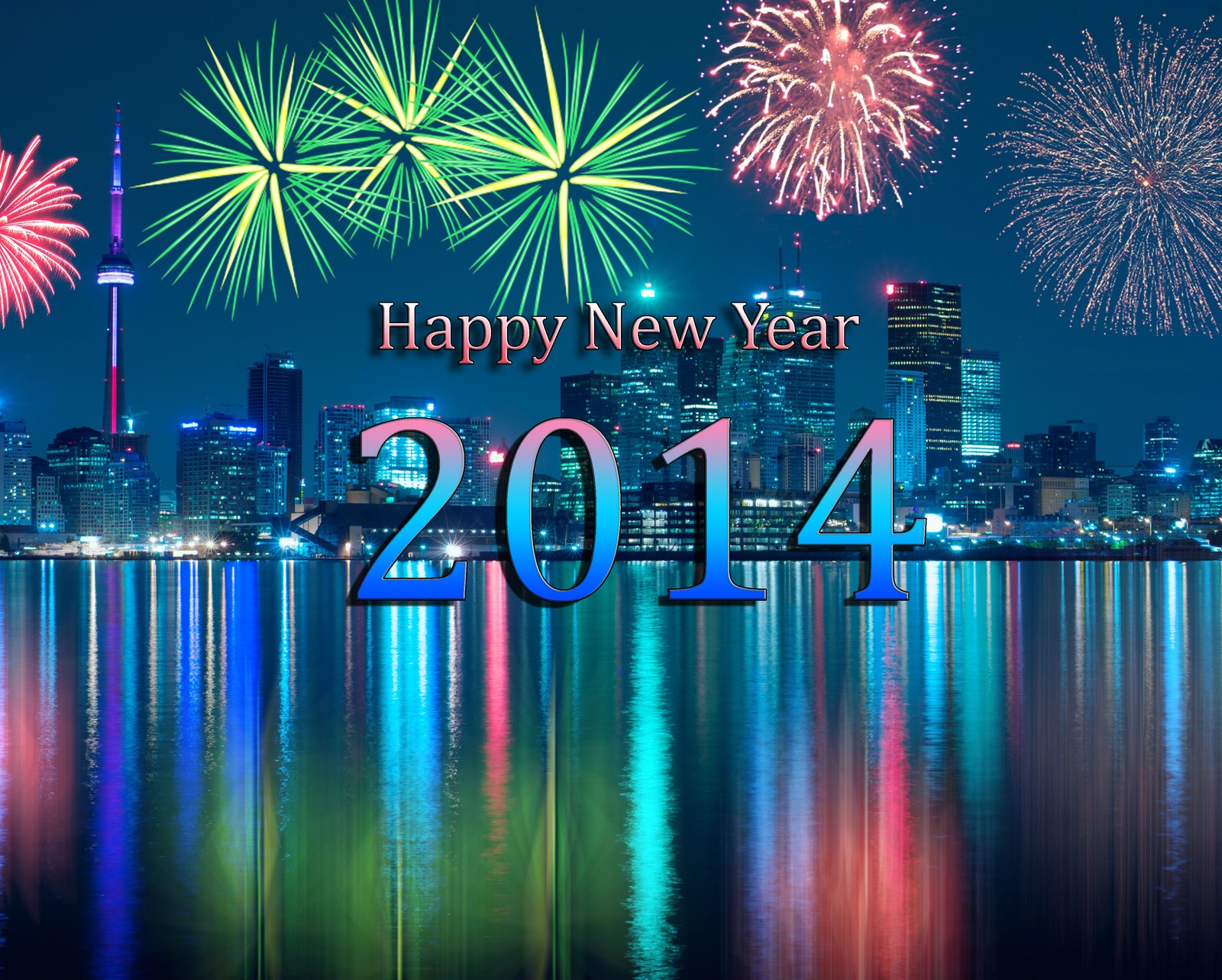 background, fireworks, happy, holiday, new year wallpaper