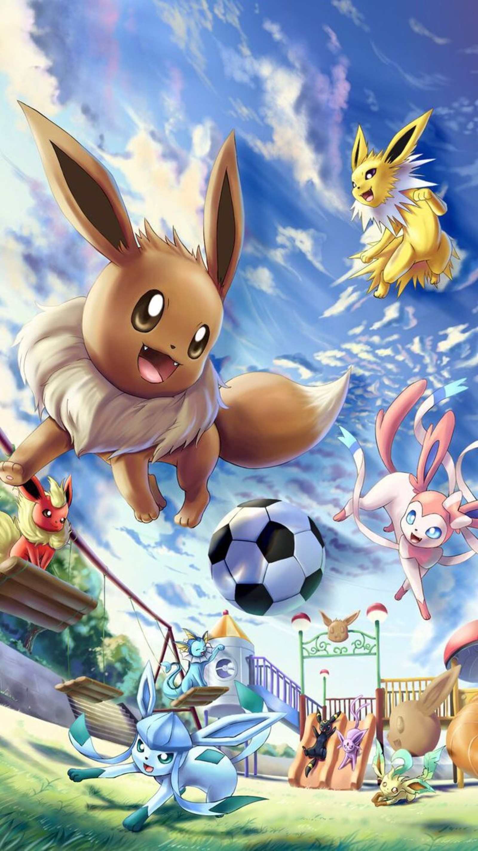 Lade eeveelution, pokémon, pokemon Hintergrund herunter