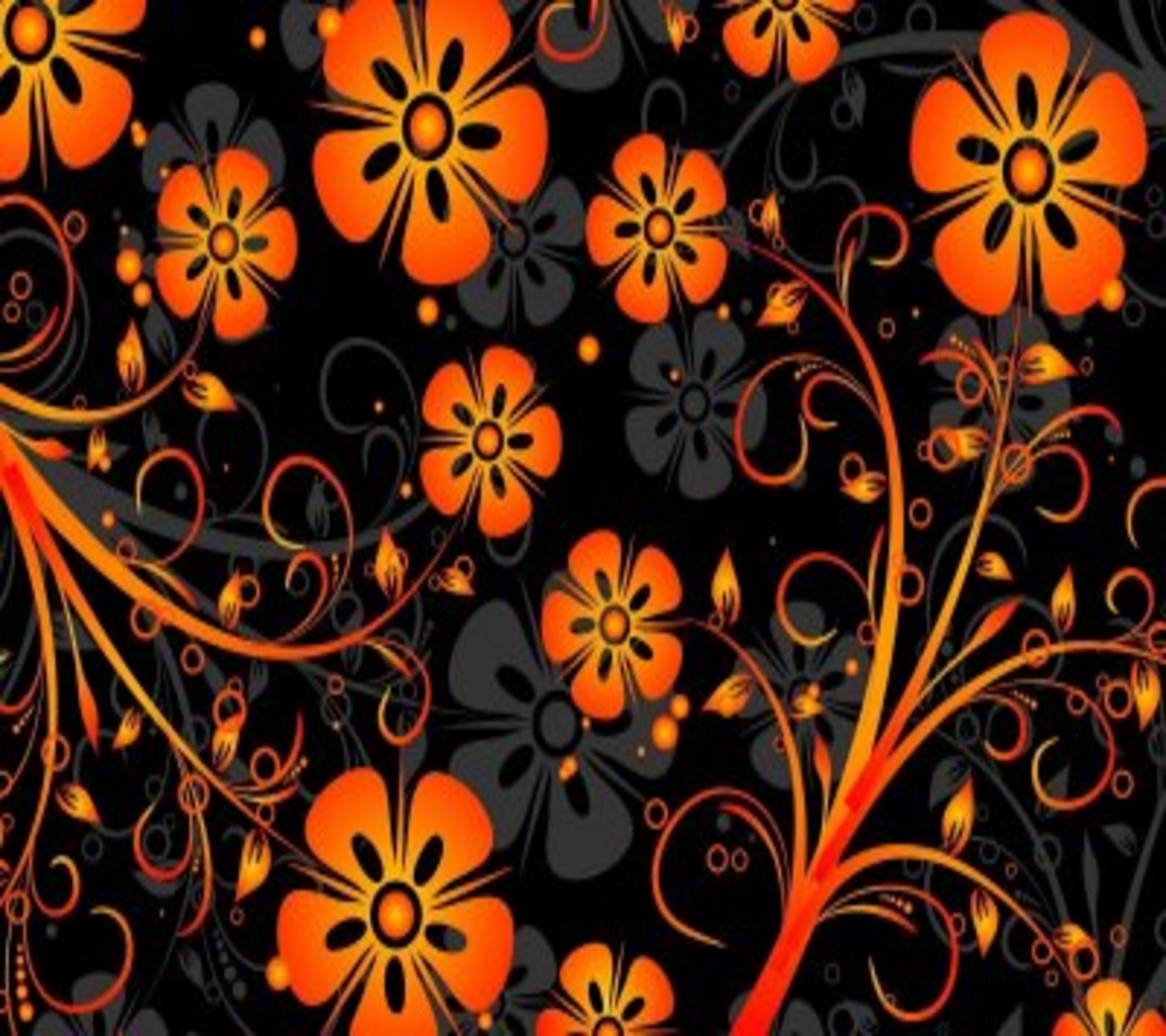 Lade abstrakt, blumen, orange, textur, vektor Hintergrund herunter