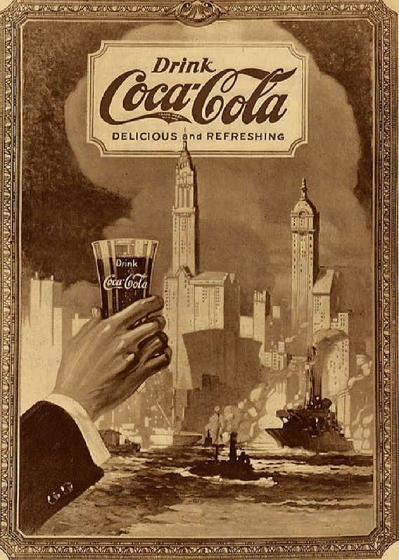 Фотография мужчины с бокалом кока-колы (коричневый, город, кока кола, cocacola, напиток)