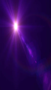 Vibrant Purple Sun Flare with Radiant Light Effects