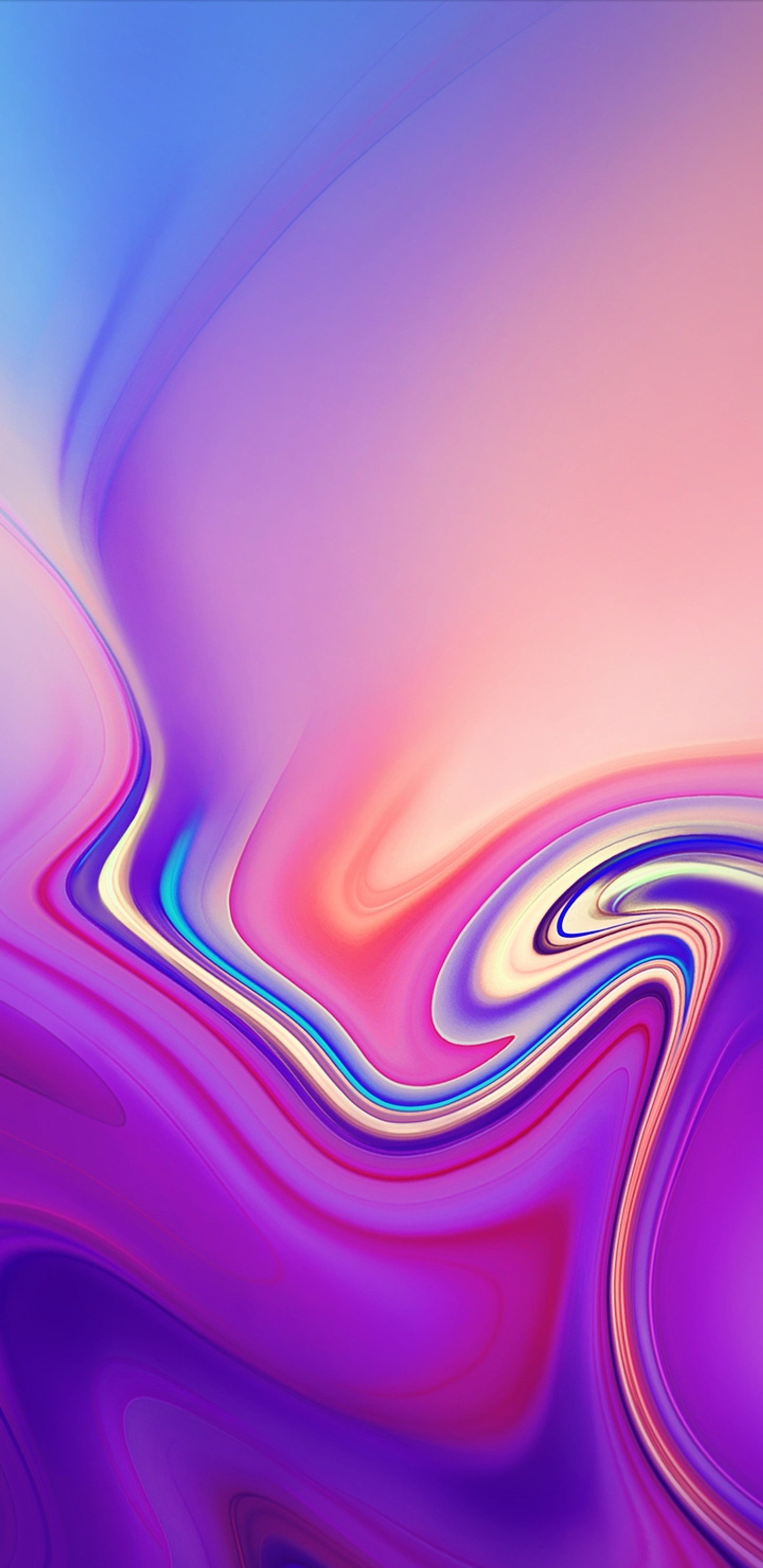 A close up of a purple and blue abstract background with a curved design (j6 plus, samsung)