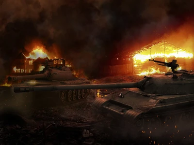 world of tanks, танк, боевое транспортное средство, огонь, взрывчатый материал