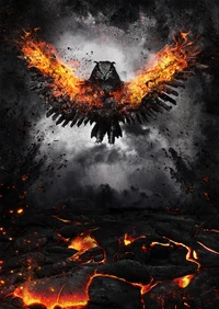 Fiery Owl Rising from the Ashes