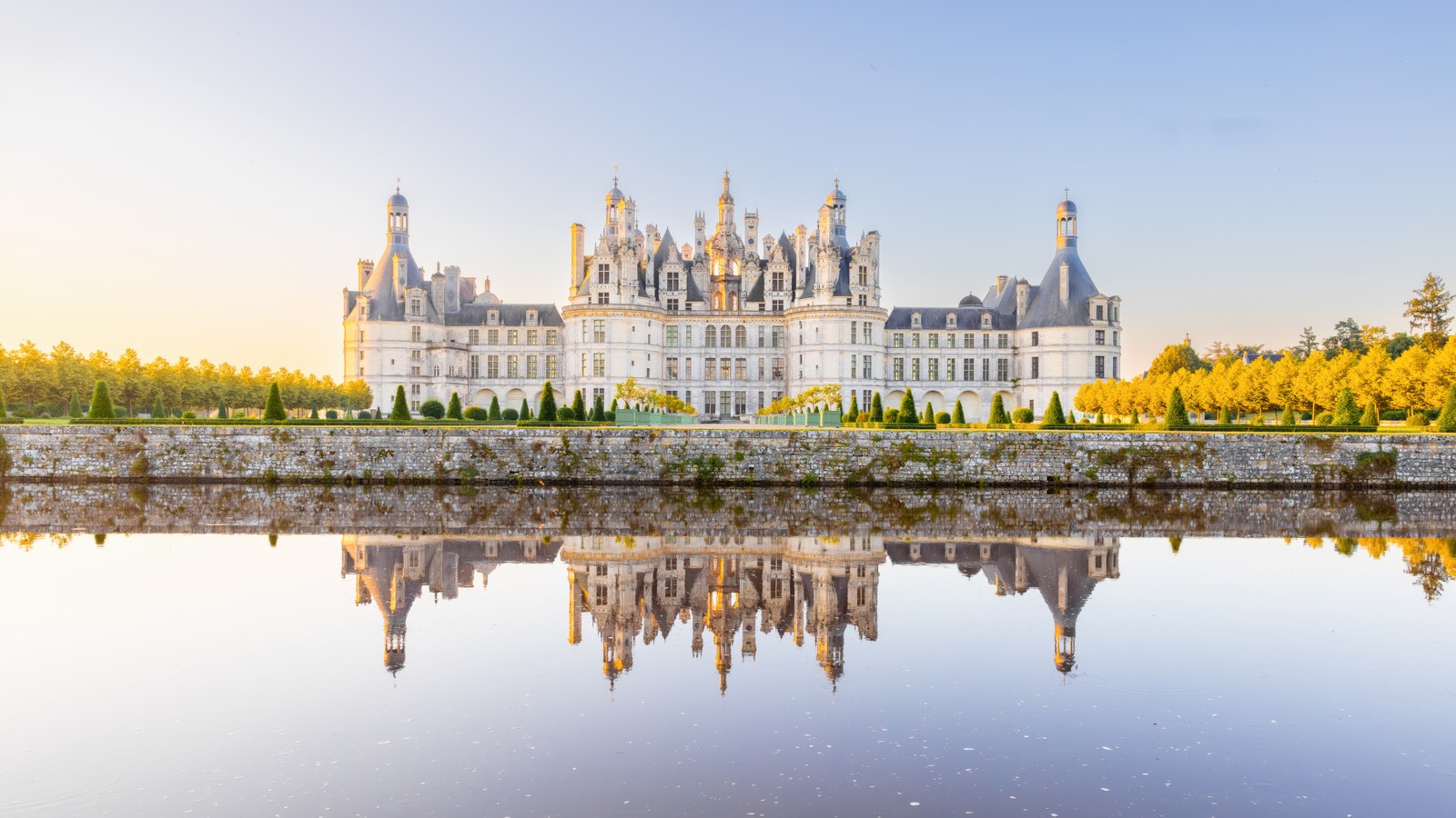 Скачать обои замок шенбру, франция, древняя архитектура, loire valley, 5k