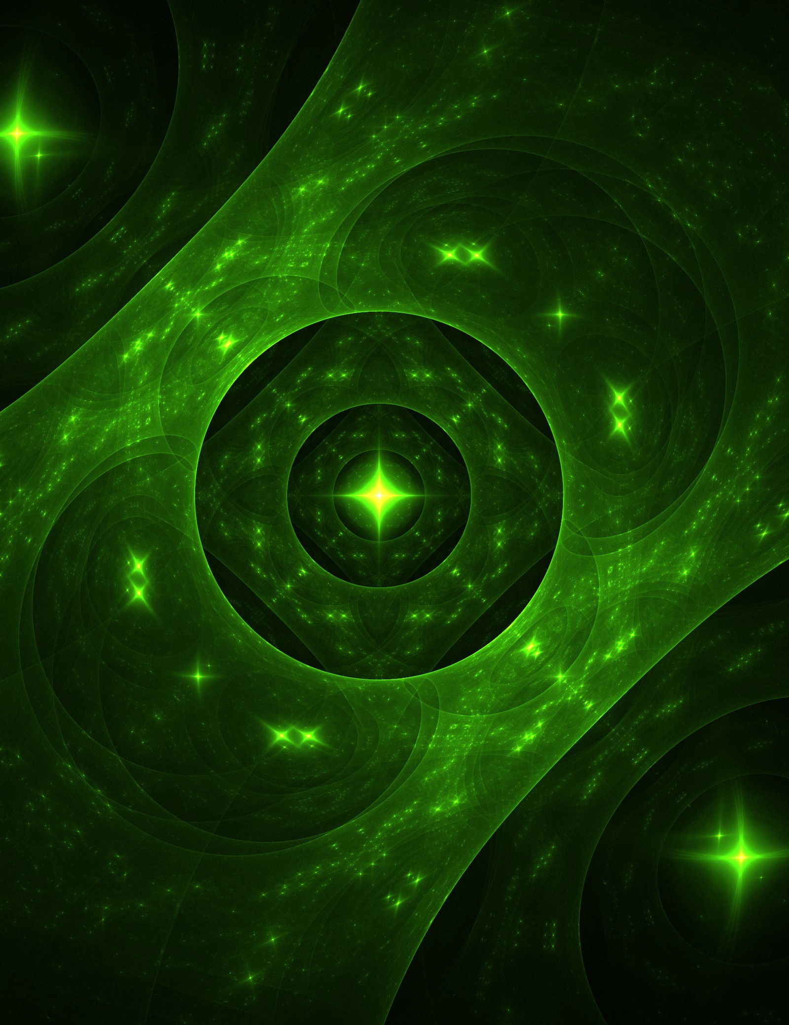 Un primer plano de una imagen generada por computadora de una espiral verde (arte fractal, fractal, círculo, gráficos, verde)