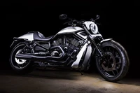 Motocicleta Harley Davidson LiveWire em um ousado design em preto e branco