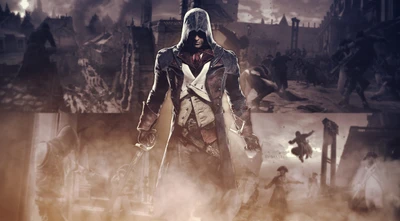 assassins creed unity, arno dorian, fumée, ubisoft, assassins creed ii