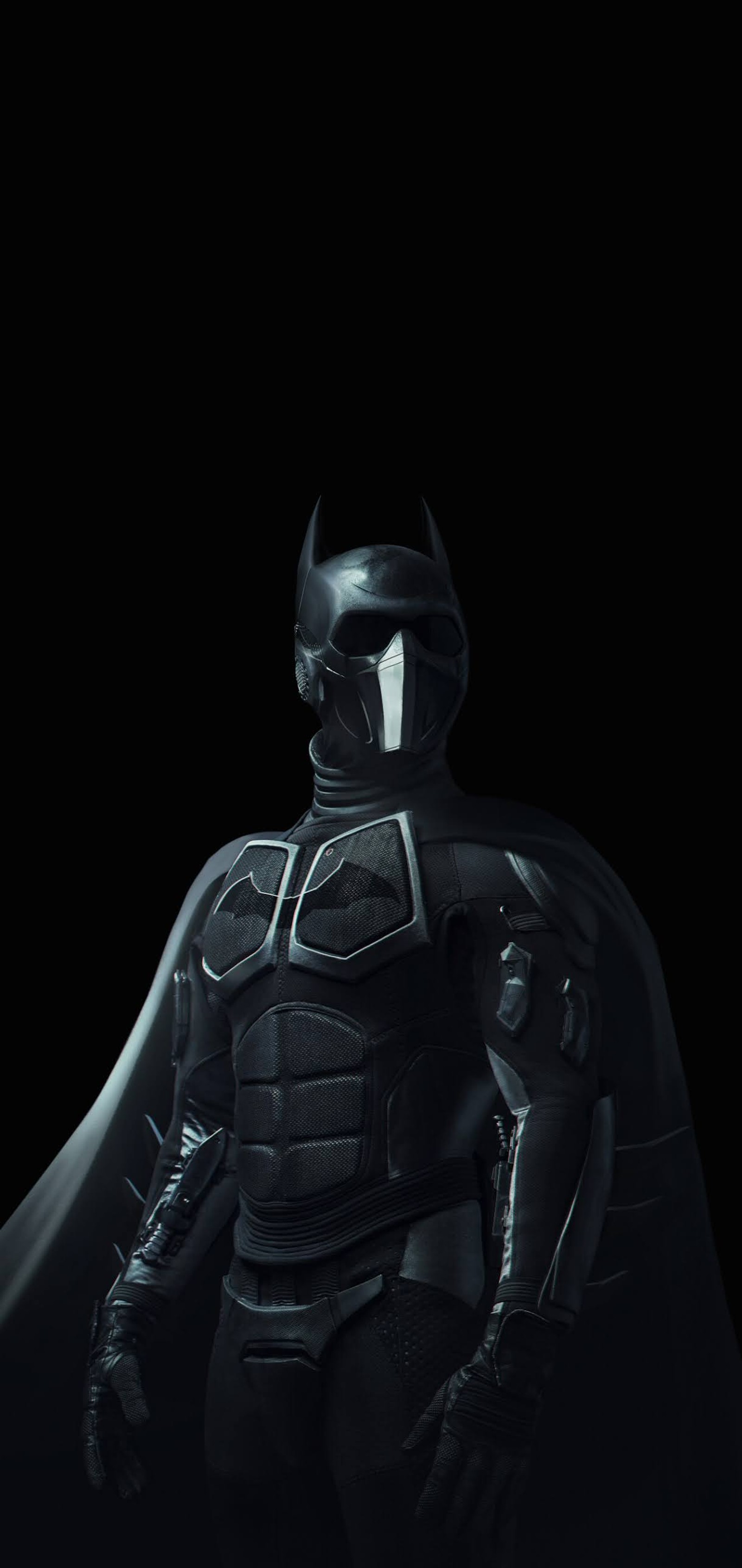 Lade batman, amoled, dunkelheit, stehend, rüstung Hintergrund herunter