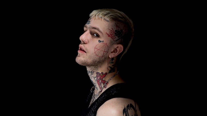 Арабский мужчина с татуировками на лице и шее (лил пип, lil peep, американский рэпер, 5k, 8k)