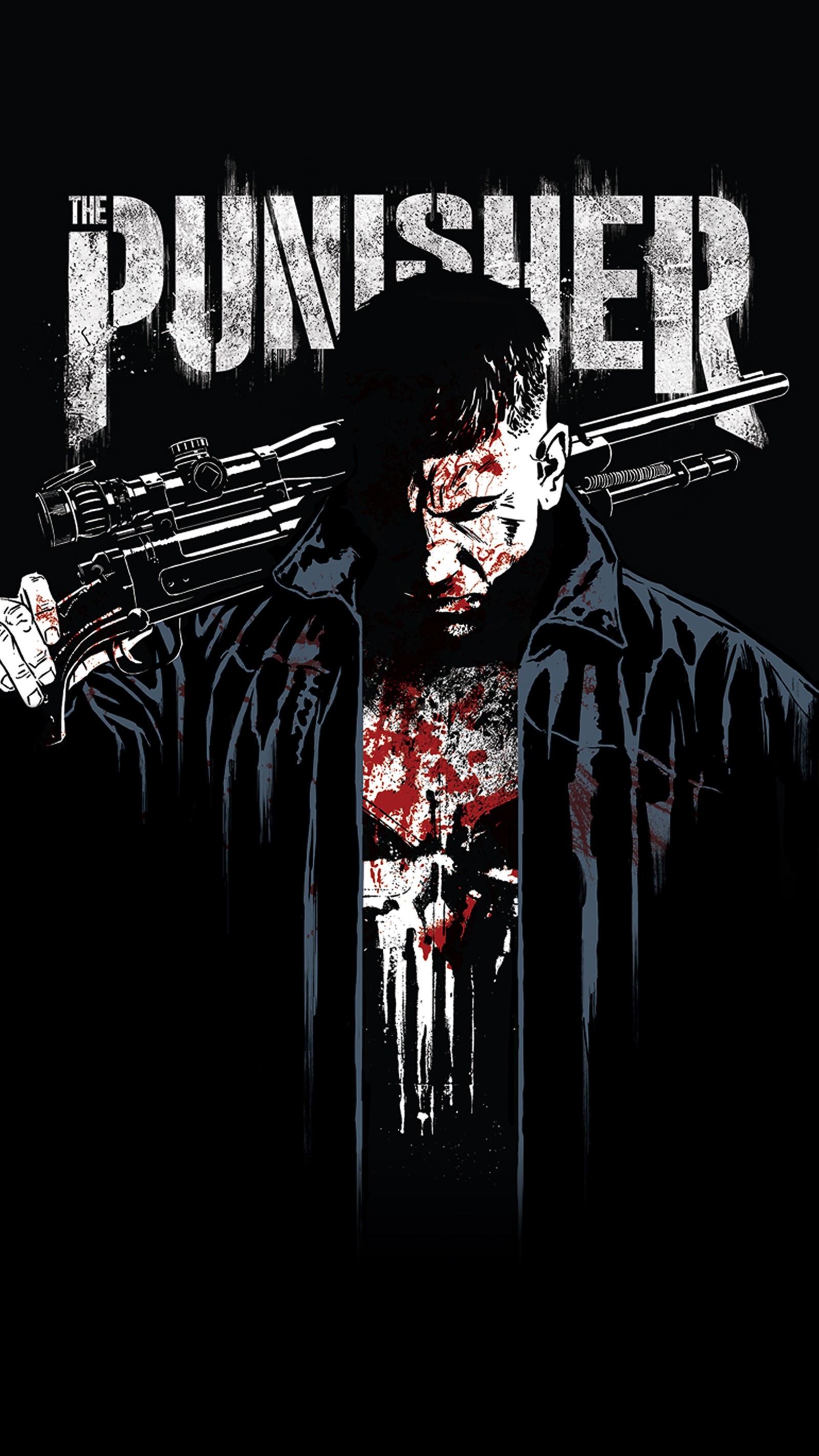 Punisher - the punish - the punish - the punish (poster, canvas, art, marvel comics, work of art)