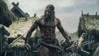 Amleth in Battle-Ready Stance from "The Northman" (2022)