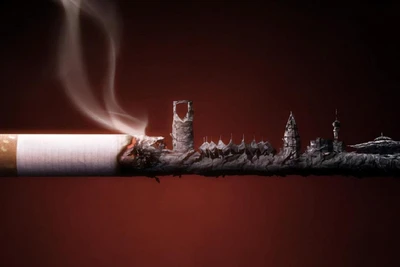 imagem 3d, cigarro