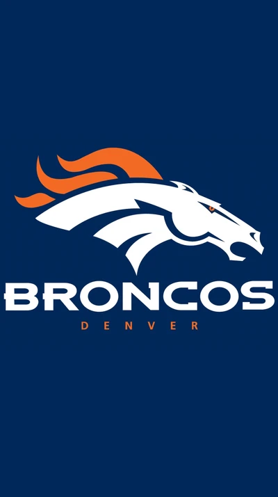 Logo do Denver Broncos: O espírito de um campeão em laranja e azul