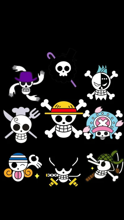 anime, one piece, symbole