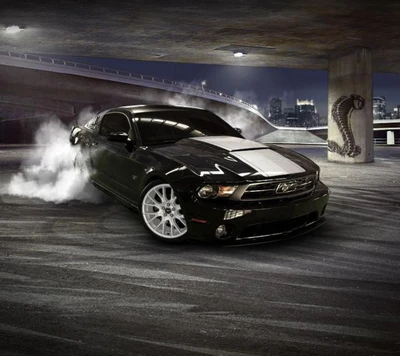 auto, burnout, klasse, drift, ford mustang