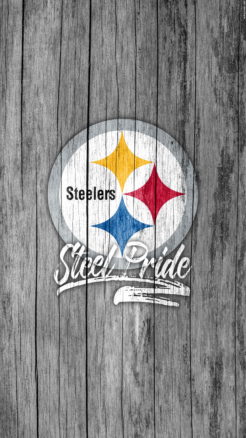 Макросъемка деревянного забора с логотипом pittsburgh steelers (футбол, hd, nfl, питтсбург, pittsburgh)