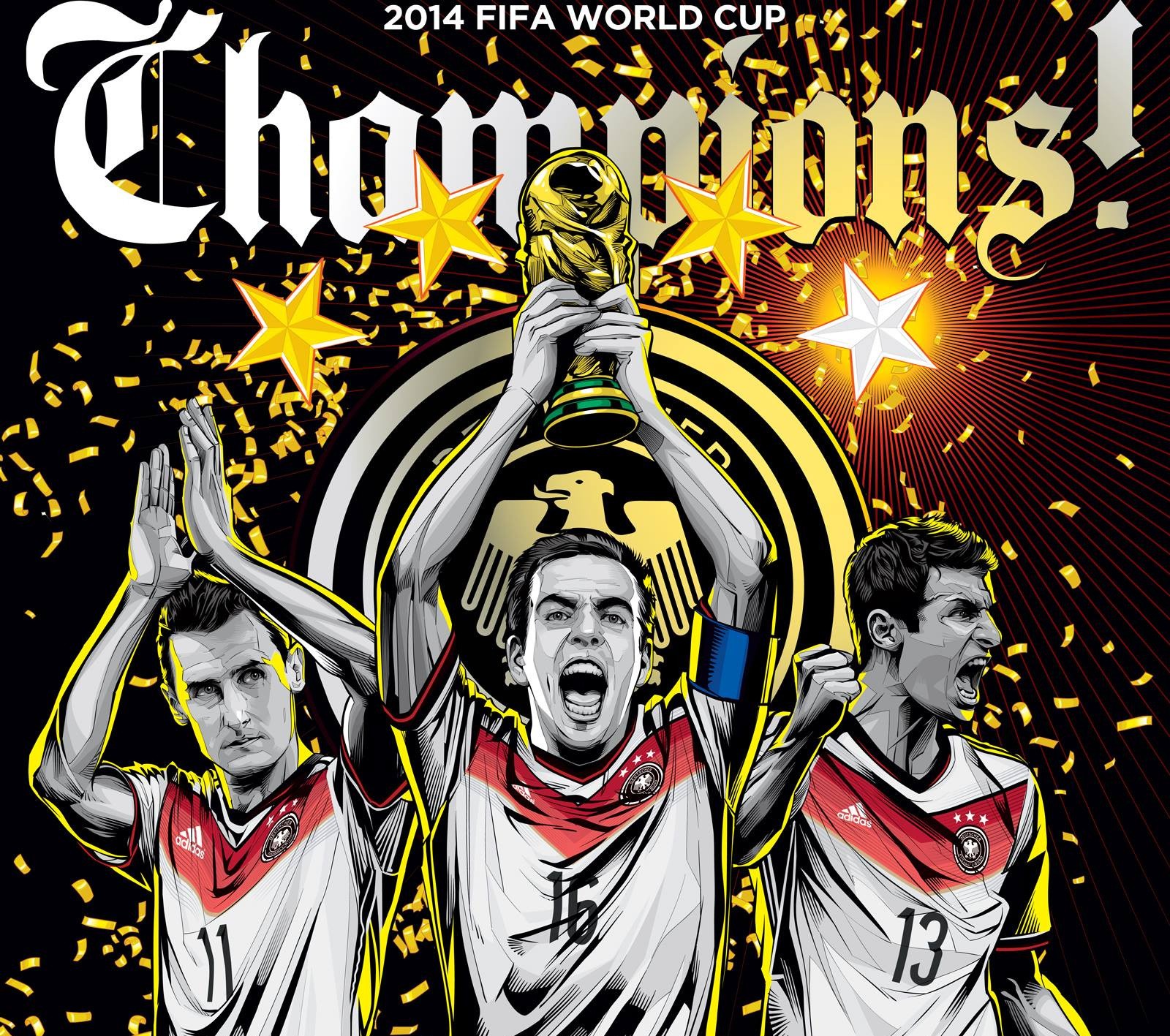 Lade 2014, champions, deutschland, gotze, klose Hintergrund herunter