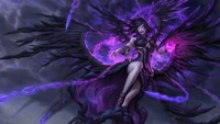 morgana, lol, league of legends, video game wallpaper