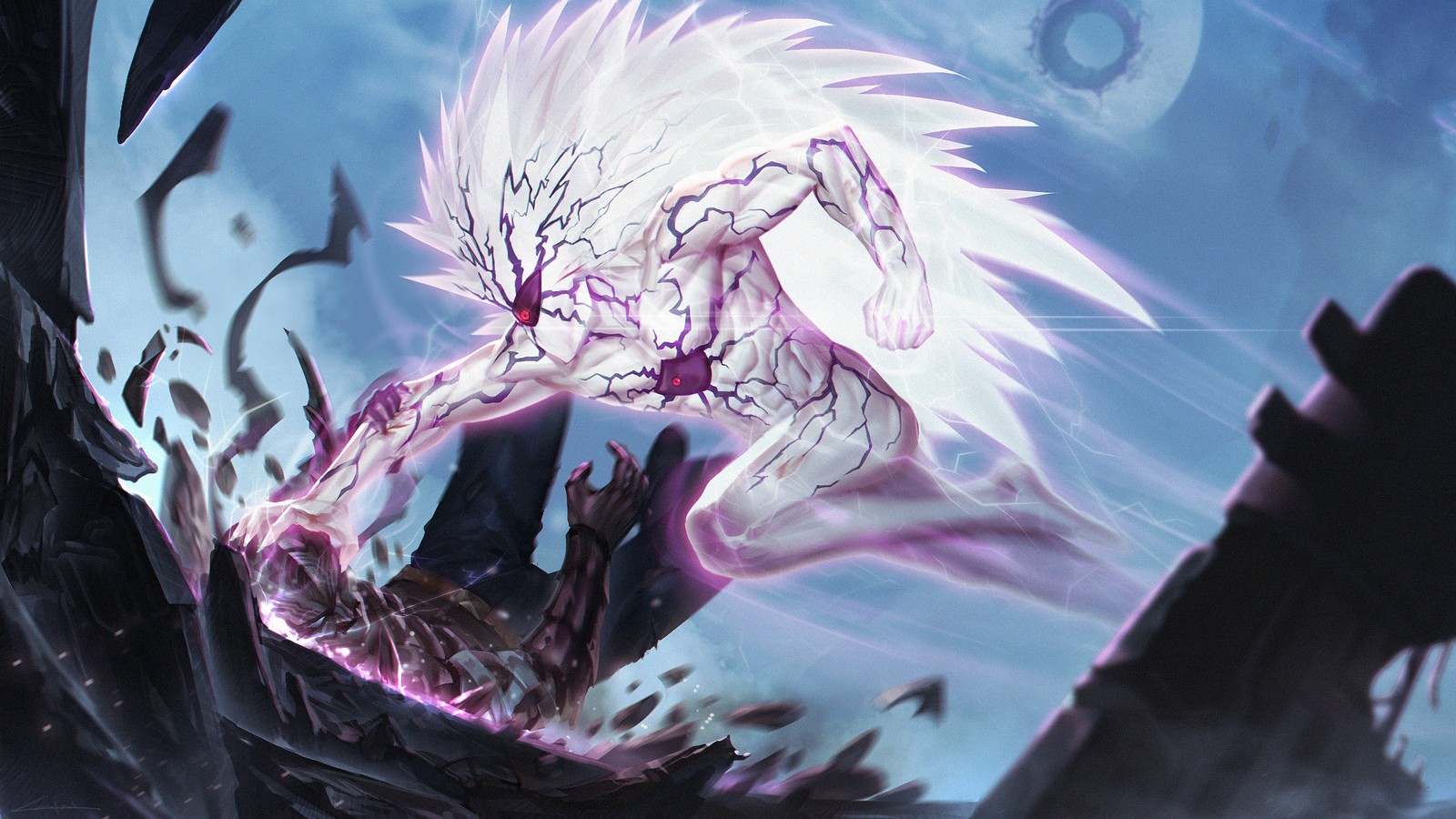 Anime, démon blanc, fantasy, artwork, artwork, artwork, artwork, artwork, artwork (boros, one punch man, anime)