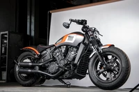 Édition Limitée 2021 Indian Scout Bobber Sixty dans un Design Néon Élégant