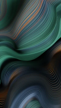 Flux fractal vibrant : Une symphonie de lignes colorées