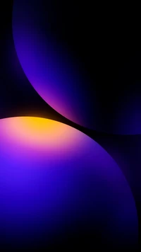 Vibrant Atmospheric Patterns in Electric Blue and Purple