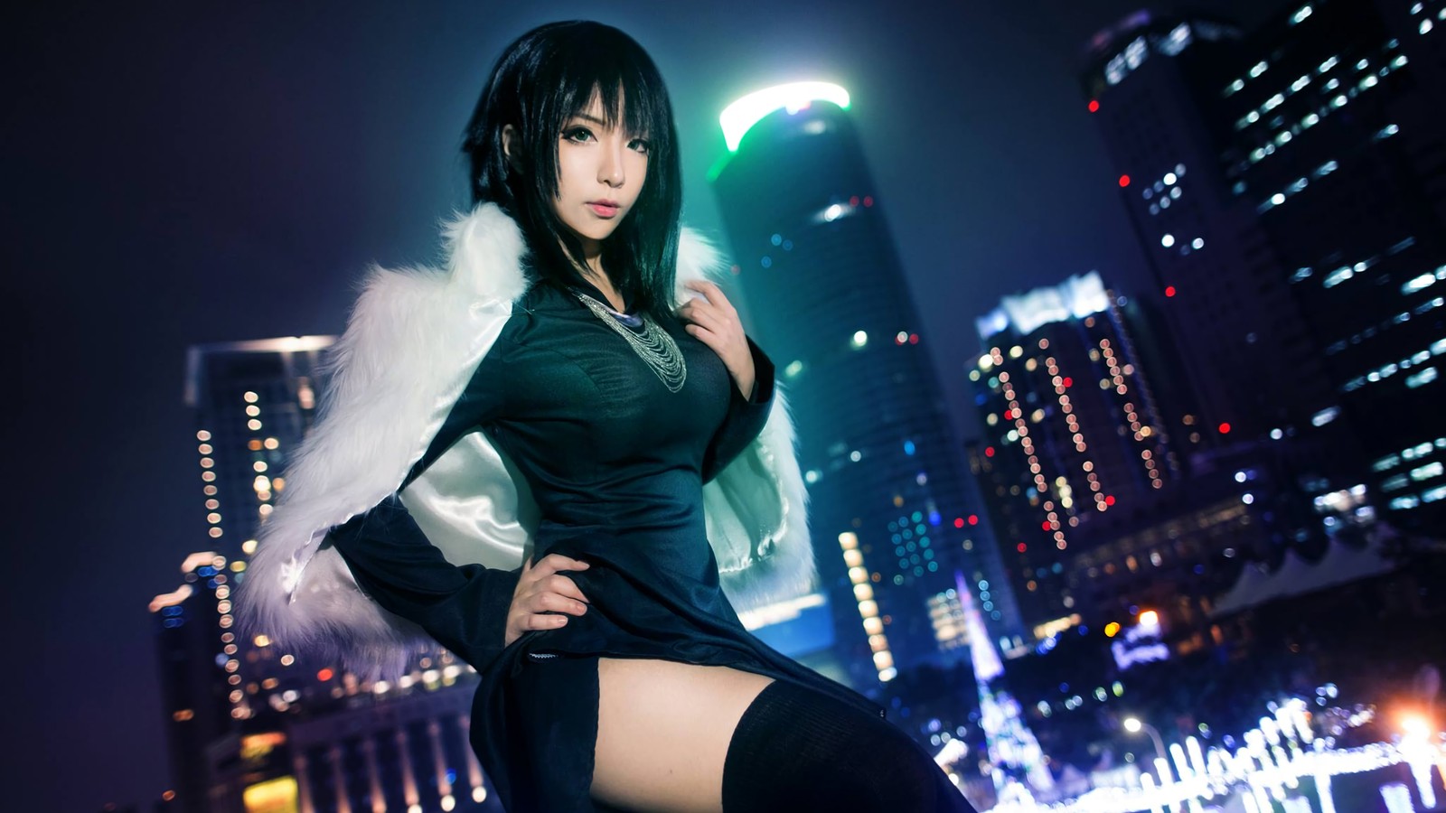 Скачать обои фубуки, fubuki, косплей, cosplay, девочки