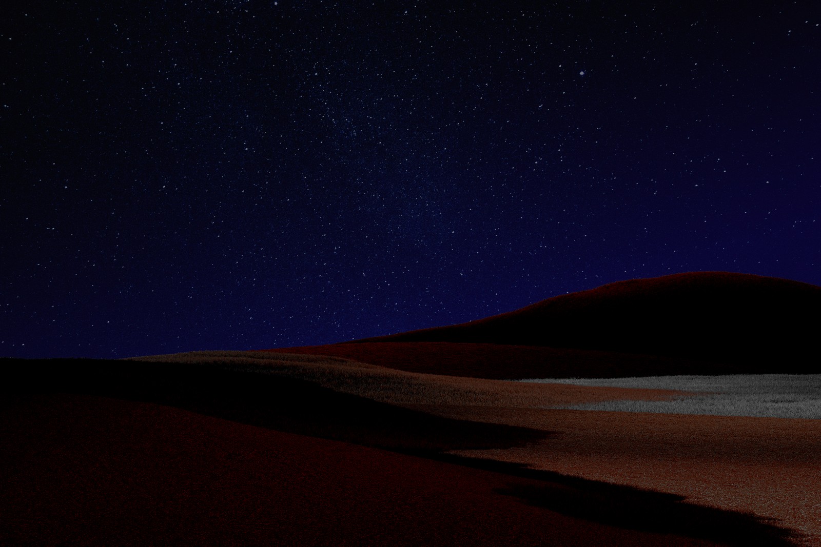 desert, dark theme, starry sky, dark sky, night wallpaper