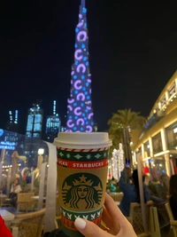 dubai, burj khalifa, christmas tree, lighting, christmas lights wallpaper