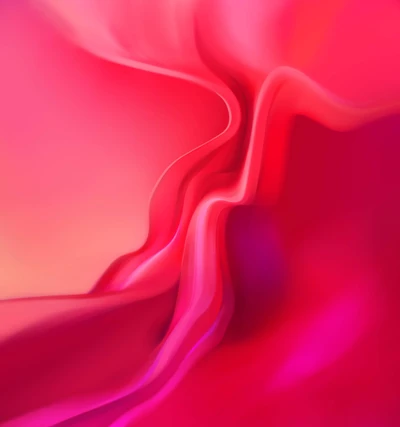 Vibrant Abstract Flow of Red and Pink Tones