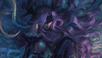 syndra, withered rose, lol, league of legends, video game wallpaper