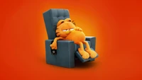 Garfield se relaxant dans un fauteuil inclinable