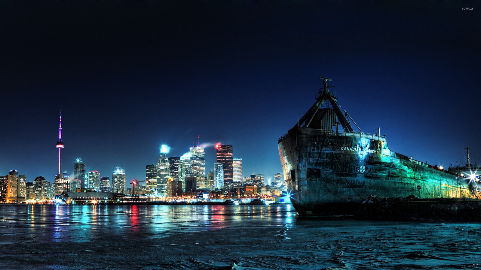 night, landmark, city, cityscape, metropolis wallpaper