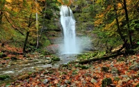 waterfall, body of water, nature, water, nature reserve wallpaper