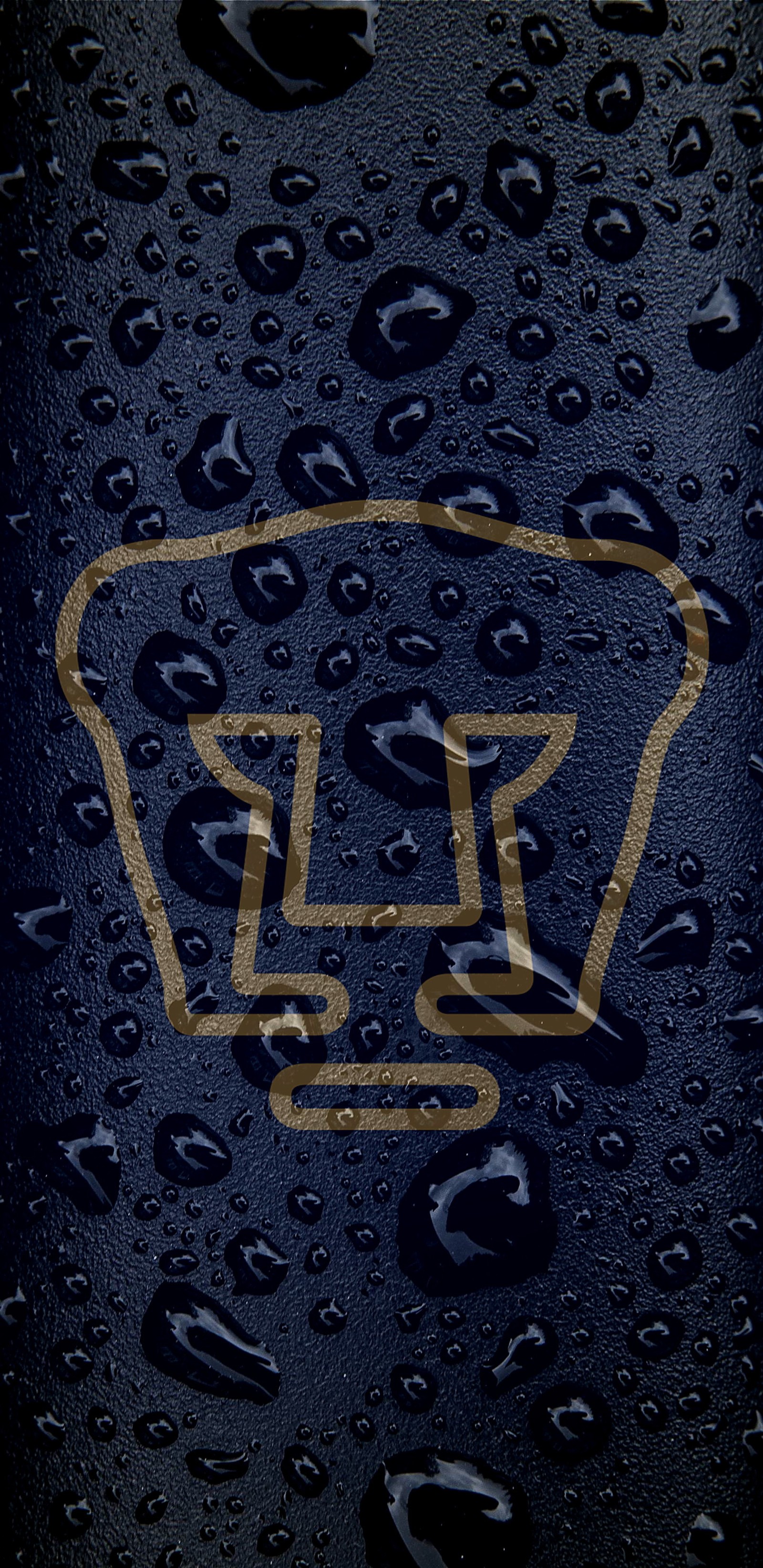 Descargar fondo de pantalla azul, gotas, pumas, fútbol, deporte