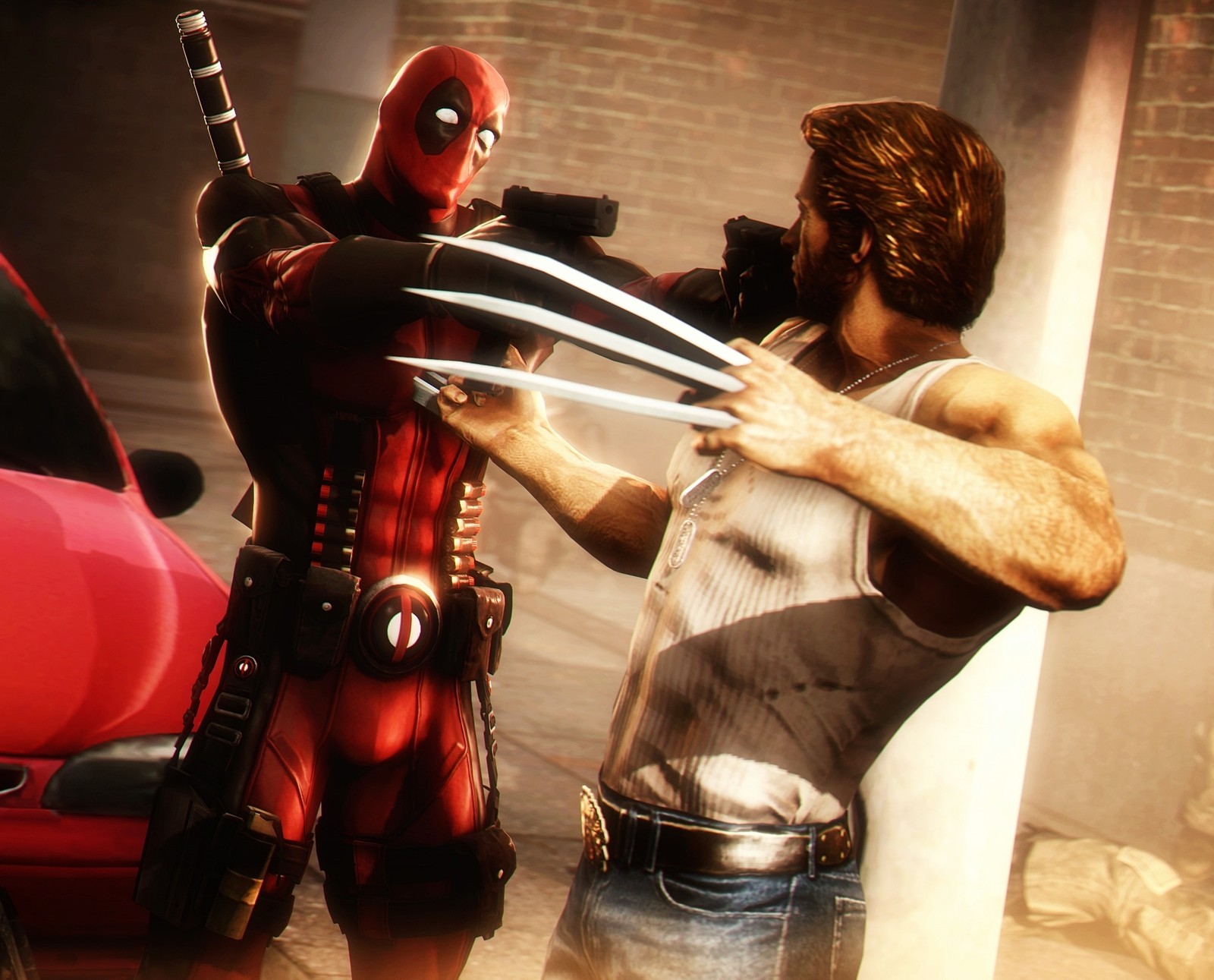 deadpool, deadpool vs wolverine, heroes, wolverine Download Wallpaper