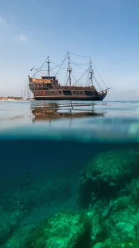 boat, sea wallpaper