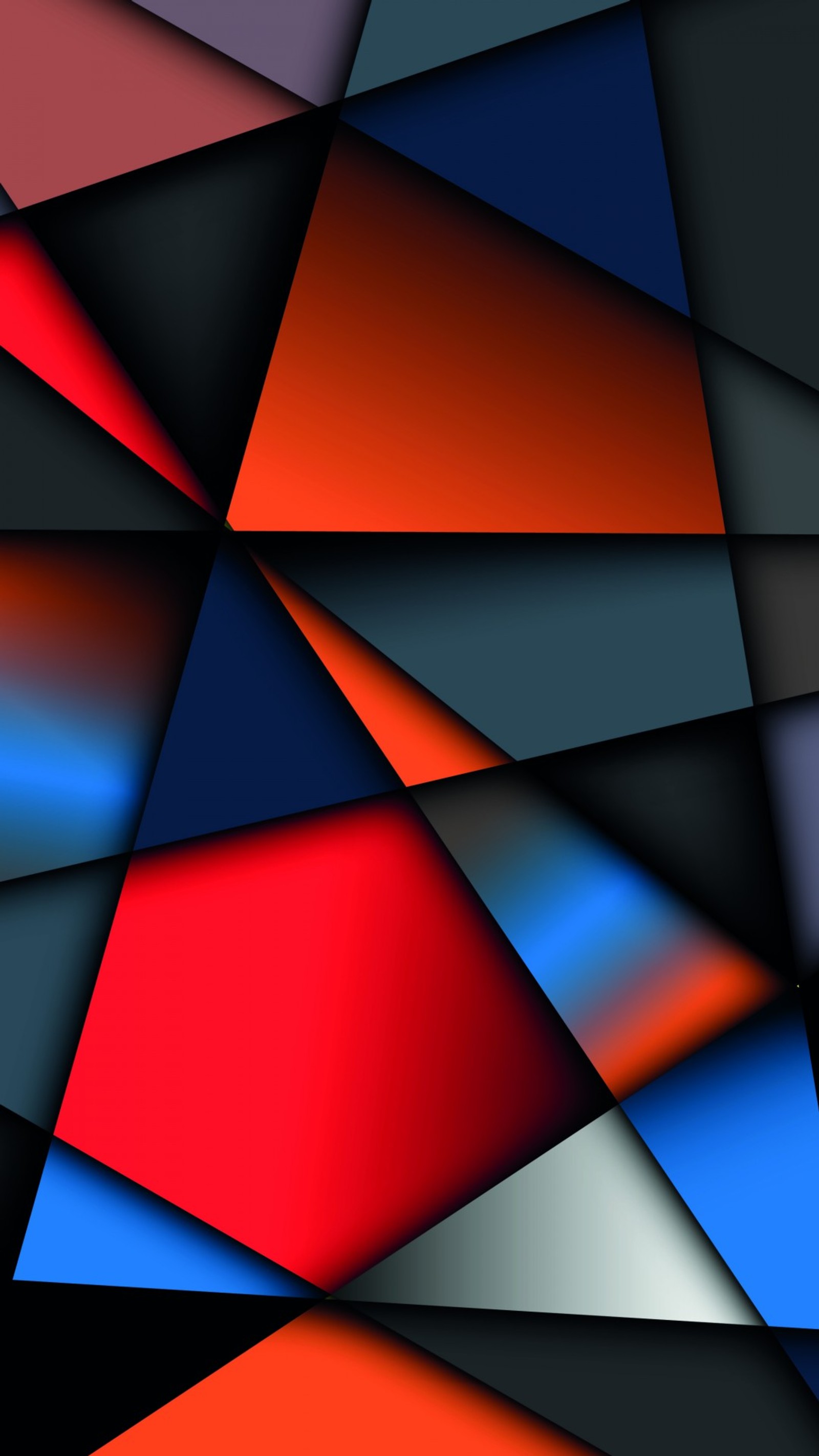 A close up of a red and blue abstract background with a black background (1080p, abstract, angles, colorful, geometric)