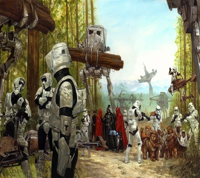 darth vader, forest trooper, star wars