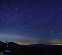 milchstraße, natur, nacht, nachthimmel, observatory