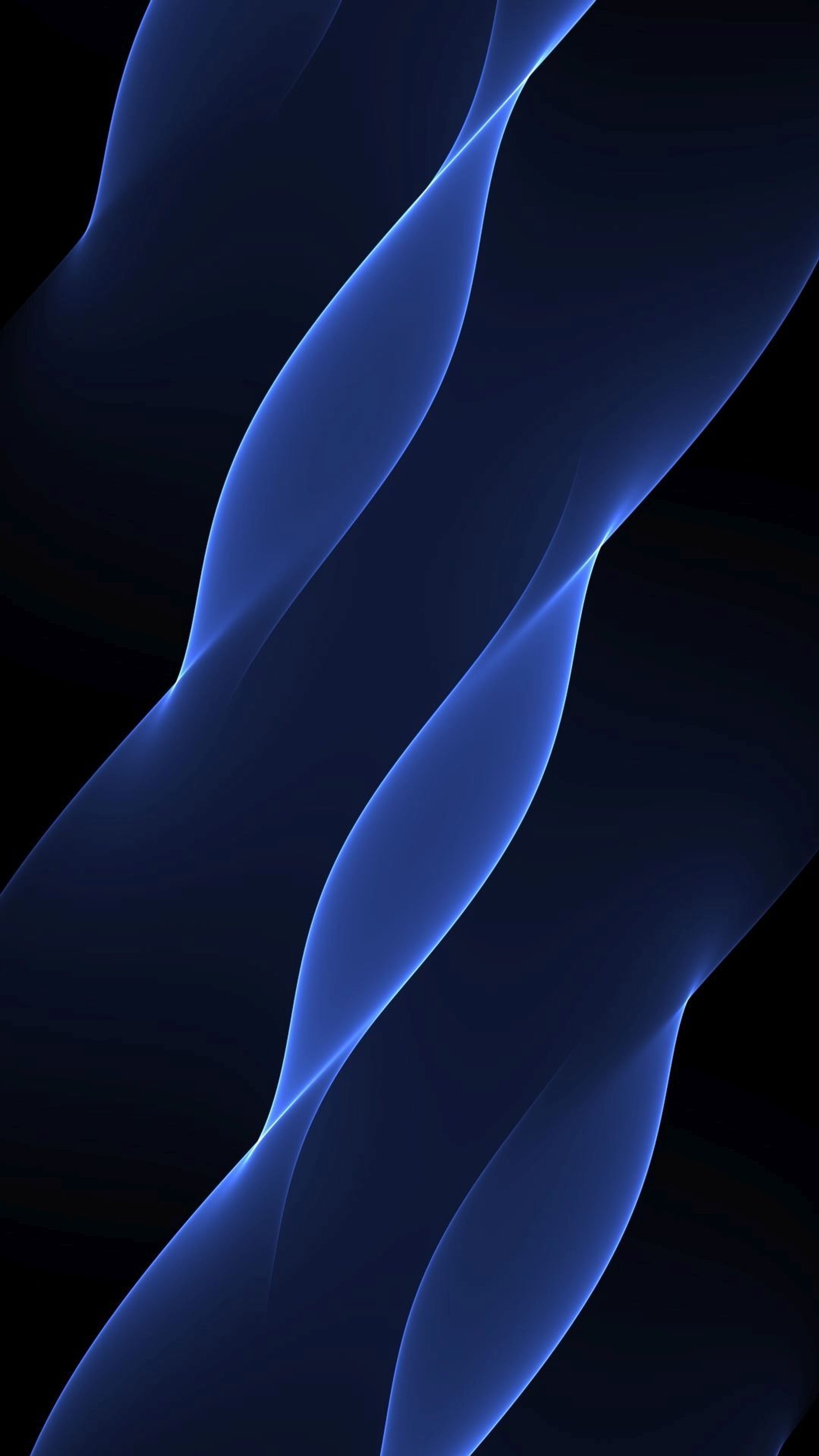 A close up of a blue wave of smoke on a black background (blue, phone, skin)