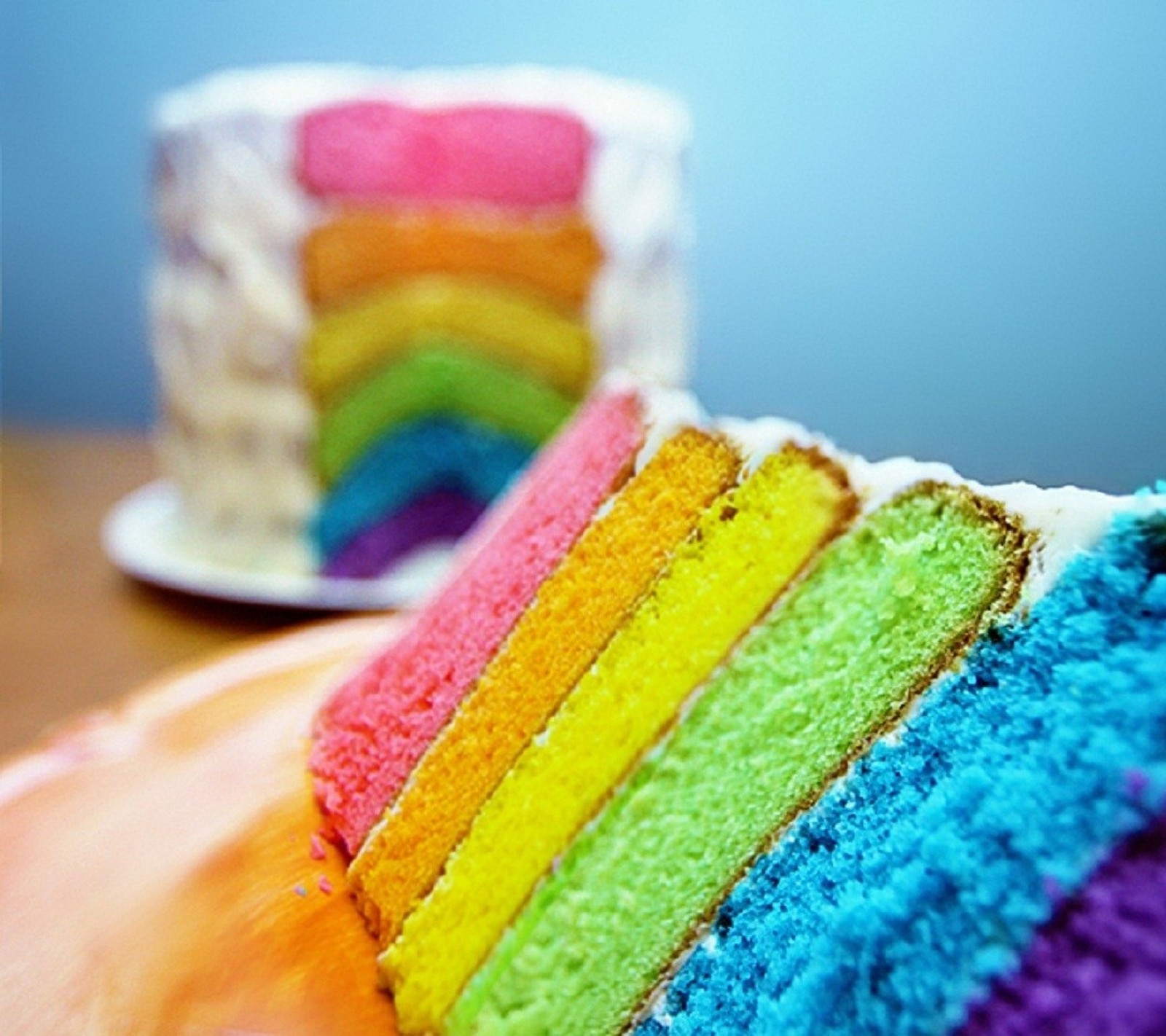 cake, multicolor, other, rainbows wallpaper