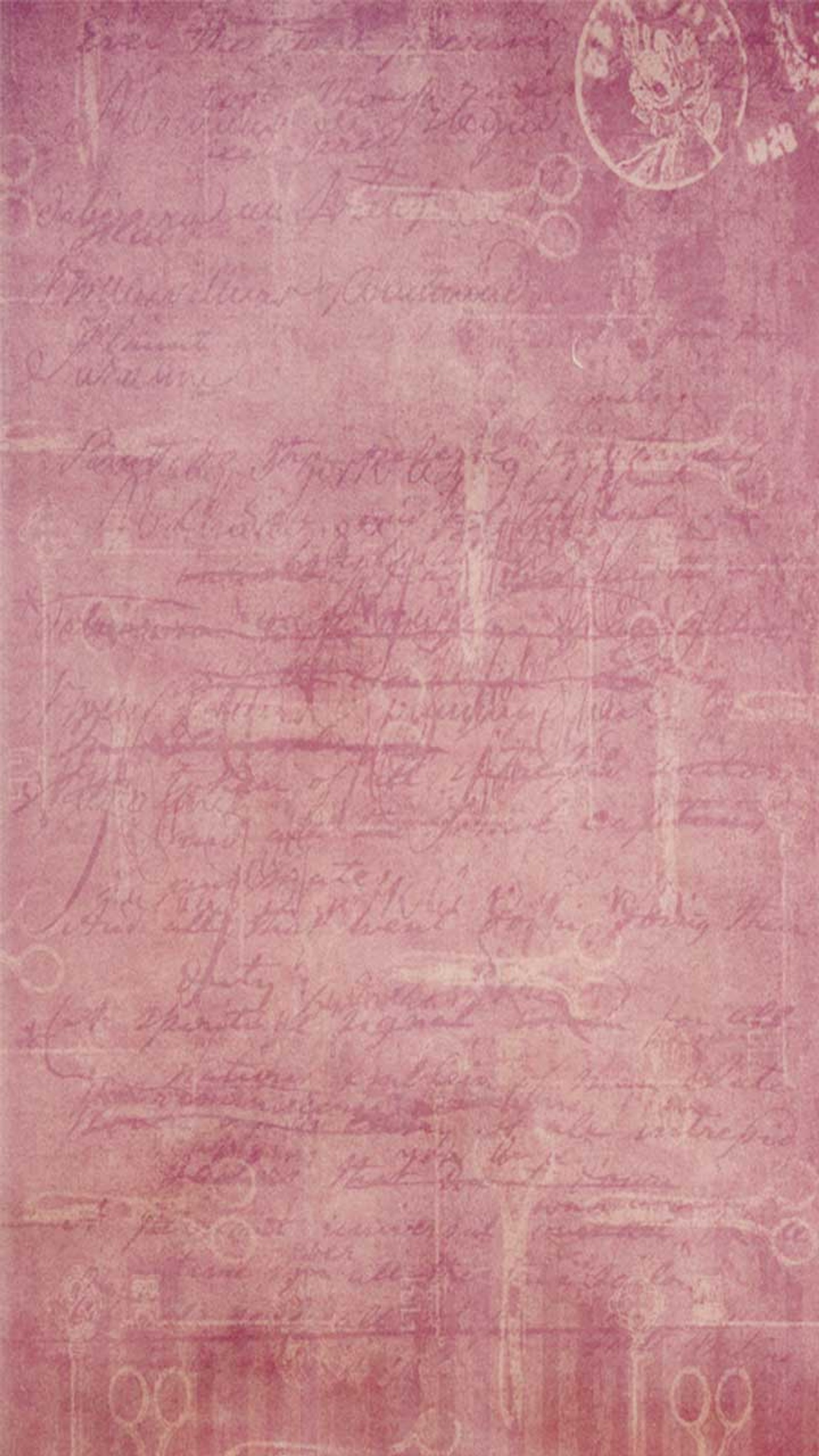 Arafed image of a pink wall with a stamp and a stamp (dull, pink)