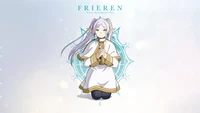 Frieren: Além do Fim da Jornada - Personagem de anime sereno em fundo branco