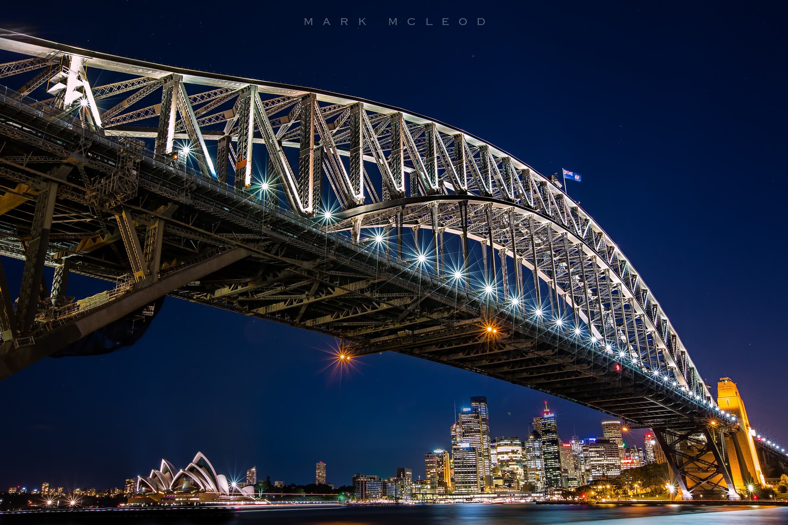 sydney harbour bridge, night, cityscape, modern architecture, sydney wallpaper