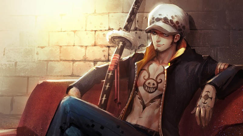 Аниме, один кусок, один кусок мира, один кусок мира, один кусок (трафальгар ло, trafalgar law, ван пис, one piece, аниме)